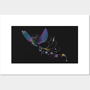 Flying Bird Drawing Posters and Art